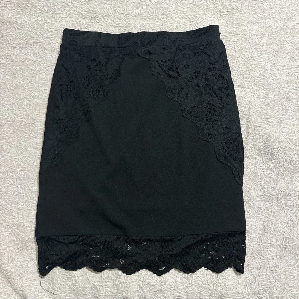 H&M Black Mini Pencil Skirt Night Out - Picture 4 of 5